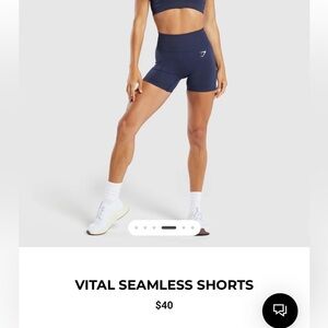 Navy Blue Gymshark Shorts